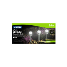 Sydney 8cm White LED Solar Light 3pc Sydney 8cm White LED Solar Light 3pc